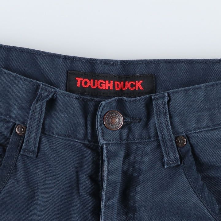 TOUGH DUCK Cargo Pants, Women's Size L (equivalent to W30) cotton navy blue type Vintage Second Hand