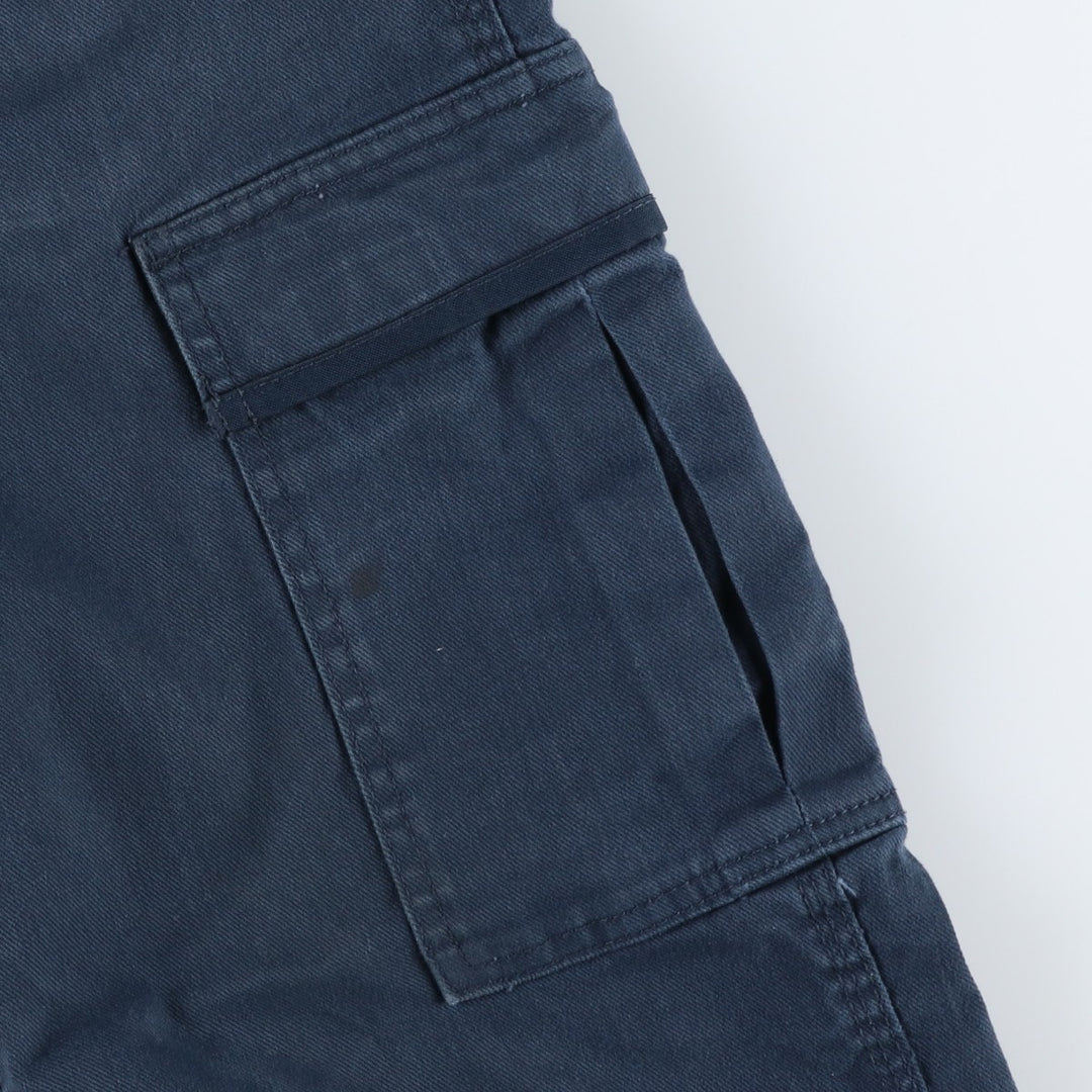 TOUGH DUCK Cargo Pants, Women's Size L (equivalent to W30) cotton navy blue type Vintage Second Hand
