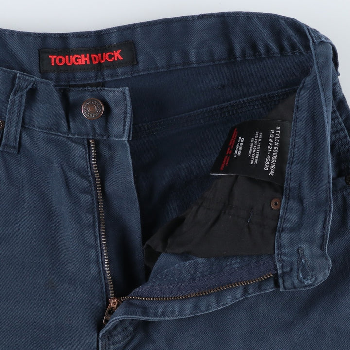 TOUGH DUCK Cargo Pants, Women's Size L (equivalent to W30) cotton navy blue type Vintage Second Hand