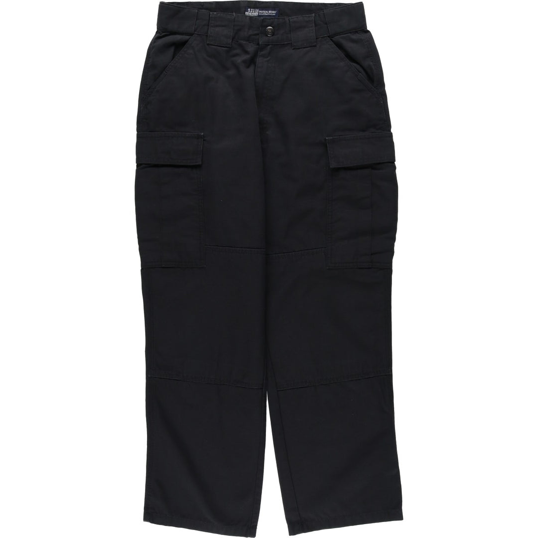 Civilian-made 5.11 TACTICAL SERIES Double Knee Ripstop Military Cargo Pants Combat Pants Men's W30 equivalent polyester black type Vintage Second Hand