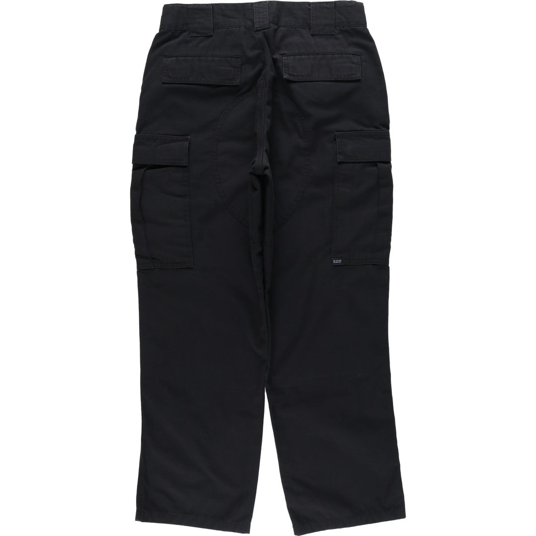 Civilian-made 5.11 TACTICAL SERIES Double Knee Ripstop Military Cargo Pants Combat Pants Men's W30 equivalent polyester black type Vintage Second Hand
