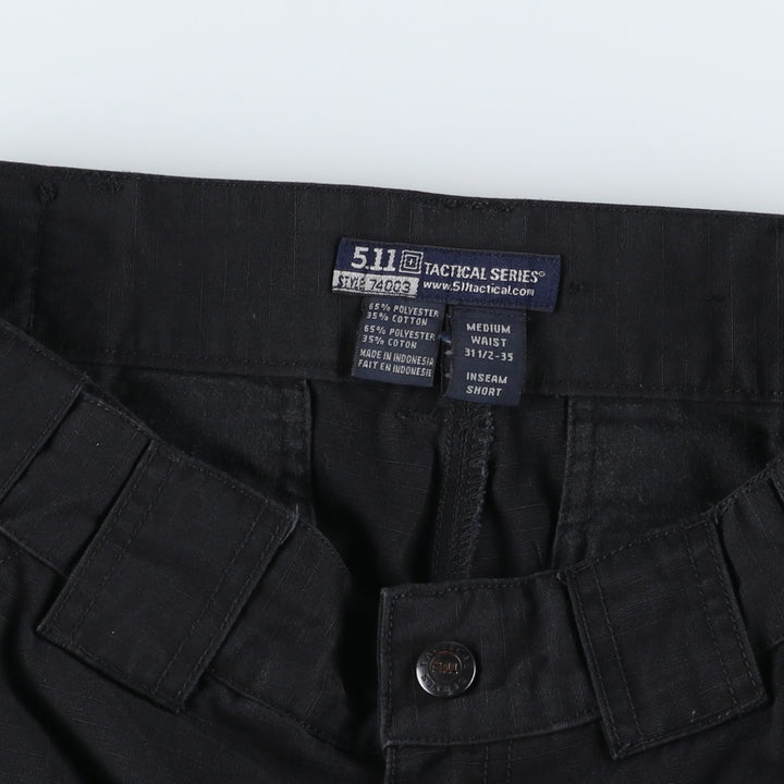 Civilian-made 5.11 TACTICAL SERIES Double Knee Ripstop Military Cargo Pants Combat Pants Men's W30 equivalent polyester black type Vintage Second Hand