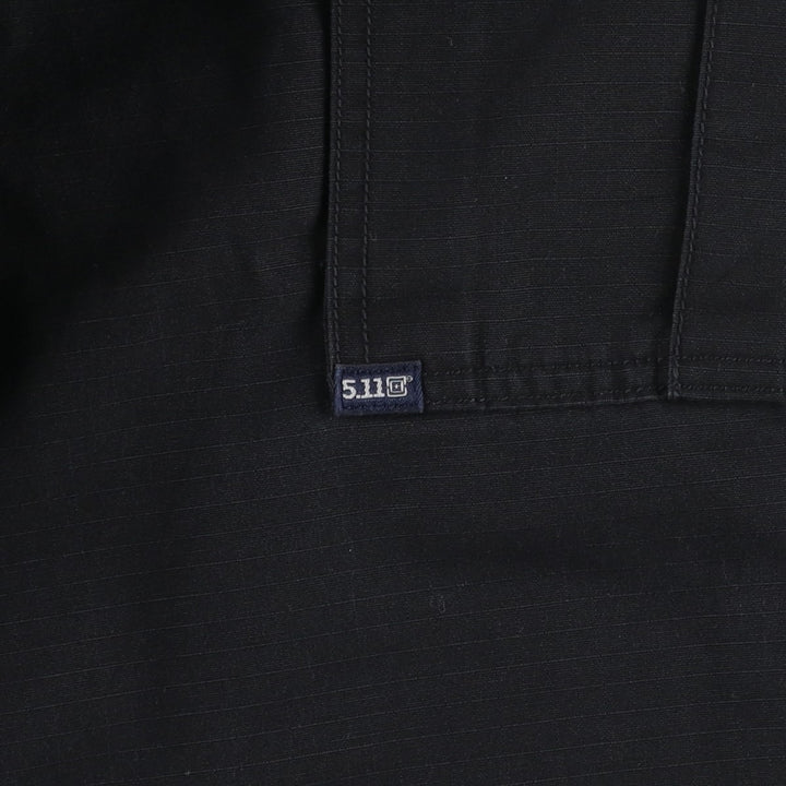 Civilian-made 5.11 TACTICAL SERIES Double Knee Ripstop Military Cargo Pants Combat Pants Men's W30 equivalent polyester black type Vintage Second Hand