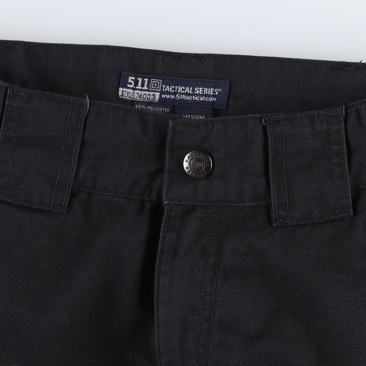 Civilian-made 5.11 TACTICAL SERIES Double Knee Ripstop Military Cargo Pants Combat Pants Men's W30 equivalent polyester black type Vintage Second Hand