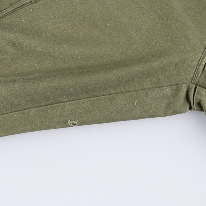 1980'S Dutch Army Military Cargo Pants, Size 74x75 (Men's W29 equivalent), Vintage cotton Khaki type Vintage Second Hand