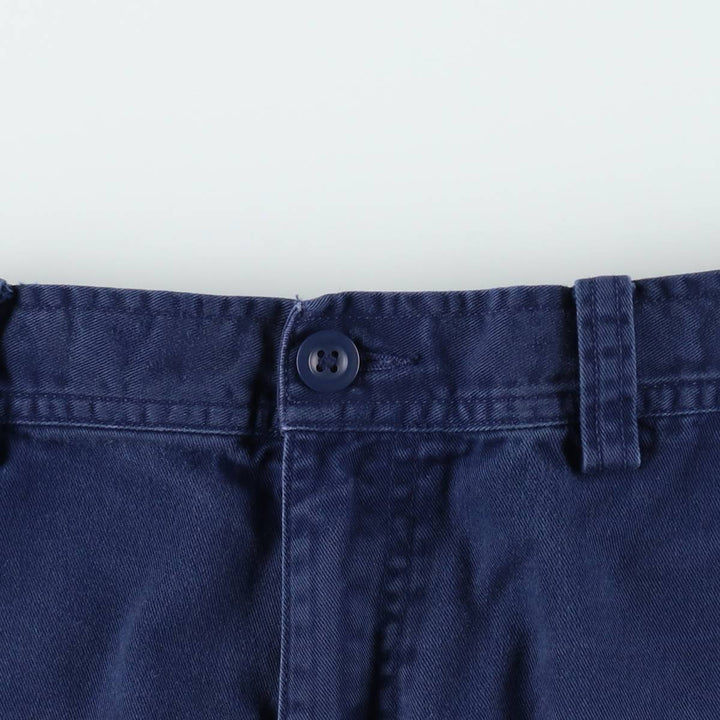 Ralph Lauren POLO by Ralph Lauren military cargo pants, men's size W32 (approx.) cotton navy blue type Vintage Second Hand