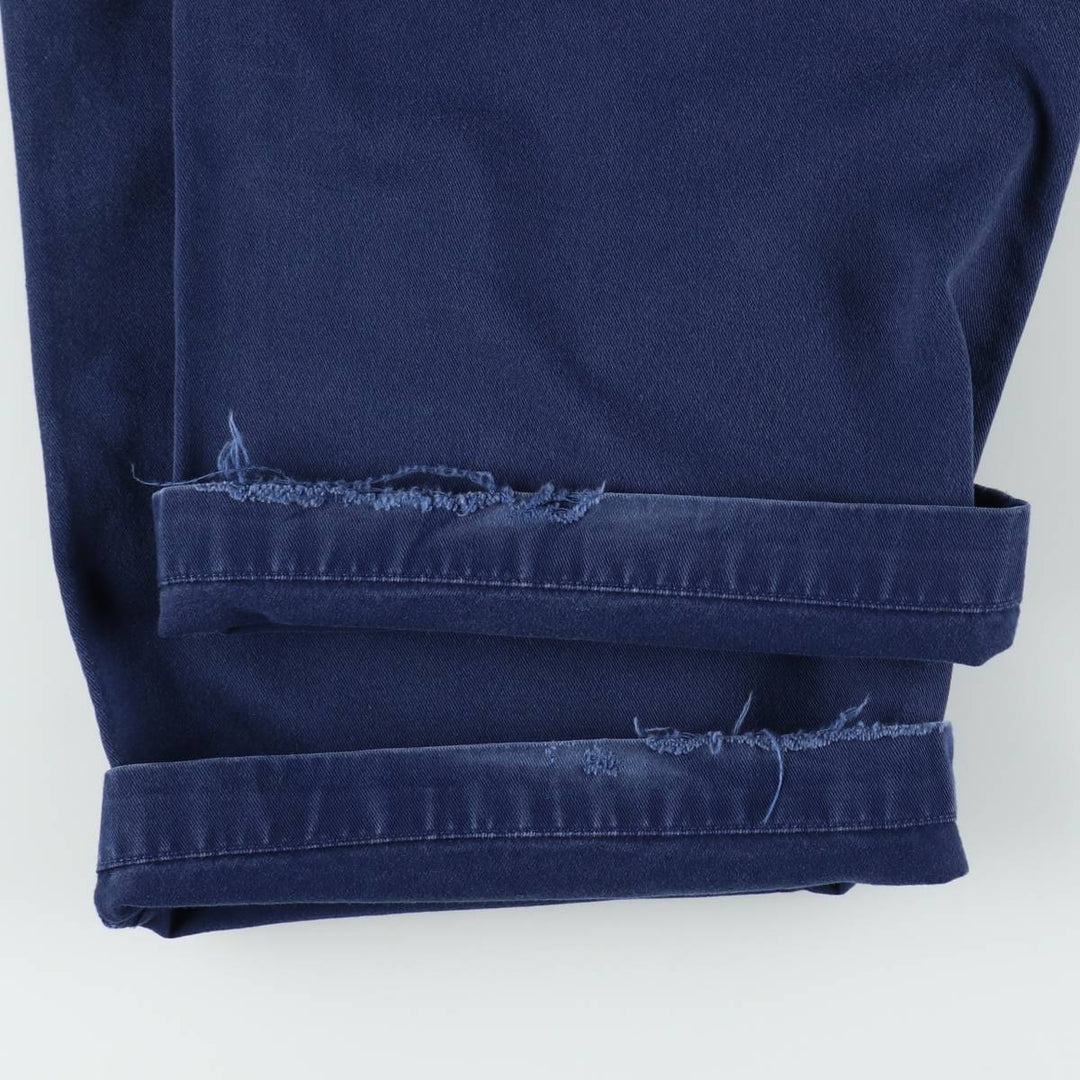 Ralph Lauren POLO by Ralph Lauren military cargo pants, men's size W32 (approx.) cotton navy blue type Vintage Second Hand