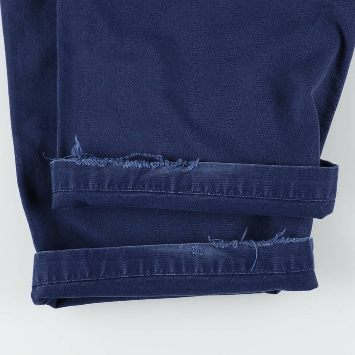 Ralph Lauren POLO by Ralph Lauren military cargo pants, men's size W32 (approx.) cotton navy blue type Vintage Second Hand