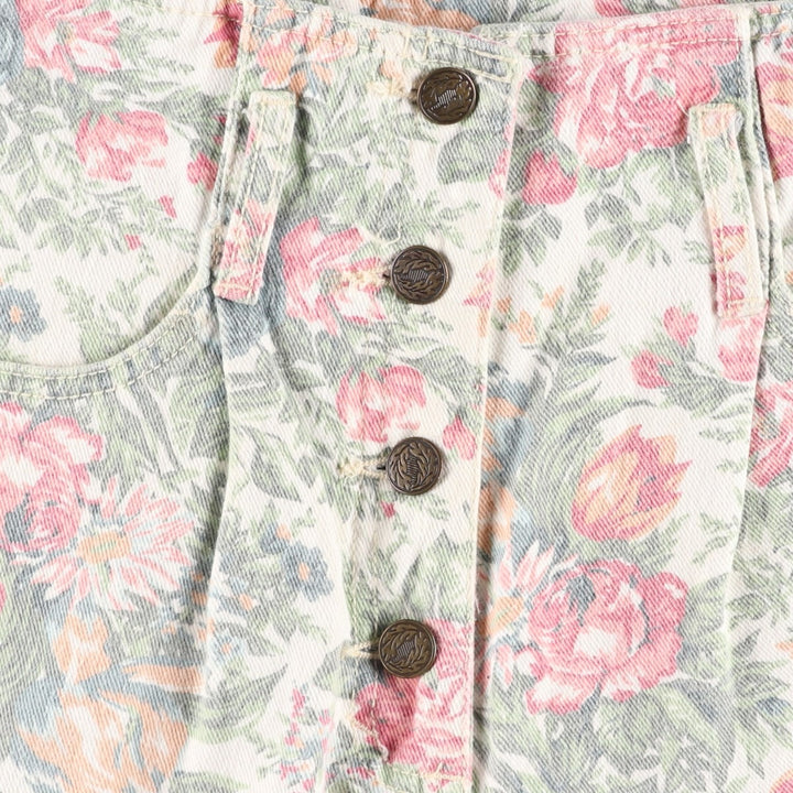 Wet Seal Floral Lace Cotton Shorts, Made in USA, Women's Size S (approx.) cotton ivory Vintage Second Hand