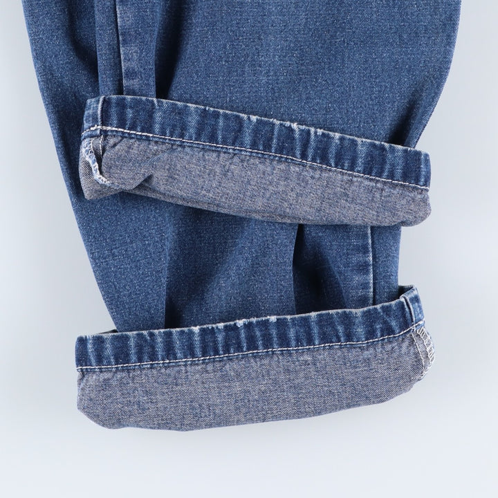 1990'S St. John's Bay denim painter pants, women's size L (equivalent to W28), vintage. cotton navy blue type Vintage Second Hand