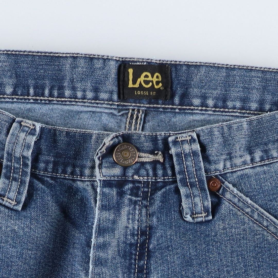Lee LOOSE FIT Denim Painter Pants, Women's Size L (equivalent to W29) cotton blue type Vintage Second Hand