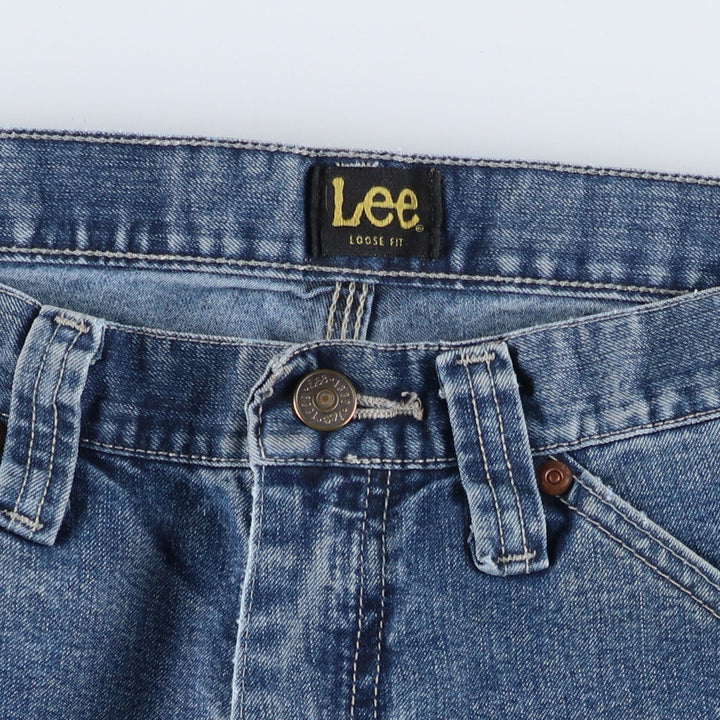 Lee LOOSE FIT Denim Painter Pants, Women's Size L (equivalent to W29) cotton blue type Vintage Second Hand