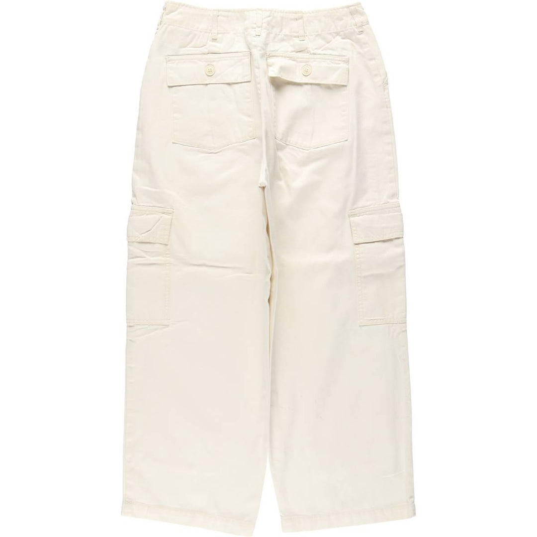 Universal Thread Double Knee Cargo Pants, Women's Size L (equivalent to W29) cotton ivory Vintage Second Hand