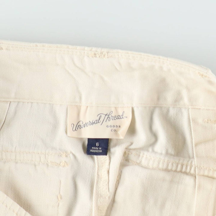 Universal Thread Double Knee Cargo Pants, Women's Size L (equivalent to W29) cotton ivory Vintage Second Hand