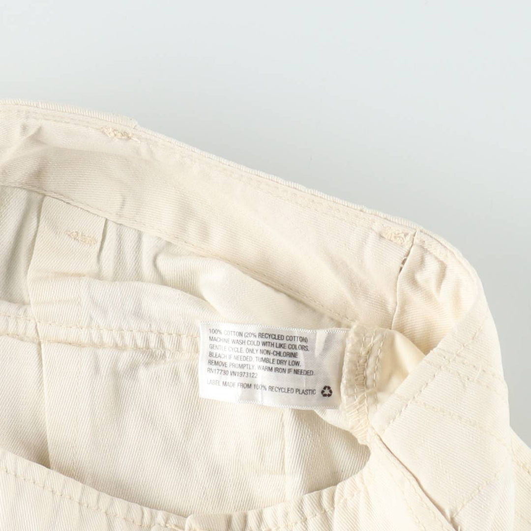Universal Thread Double Knee Cargo Pants, Women's Size L (equivalent to W29) cotton ivory Vintage Second Hand