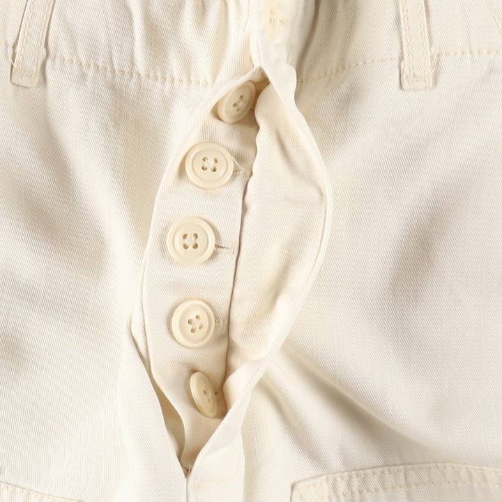 Universal Thread Double Knee Cargo Pants, Women's Size L (equivalent to W29) cotton ivory Vintage Second Hand