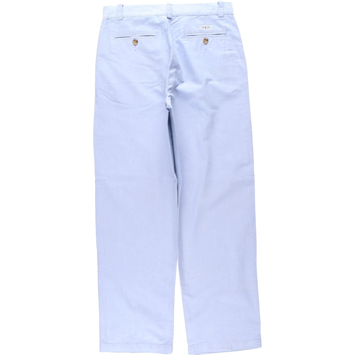Ralph Lauren POLO by Ralph Lauren cotton pants, women's size XL (equivalent to W31). cotton Blue type light blue Vintage Second Hand