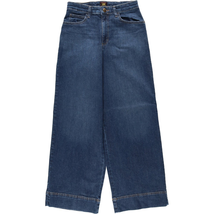 Lee denim wide-leg pants, women's size L (equivalent to W29). unclear navy blue type Vintage Second Hand