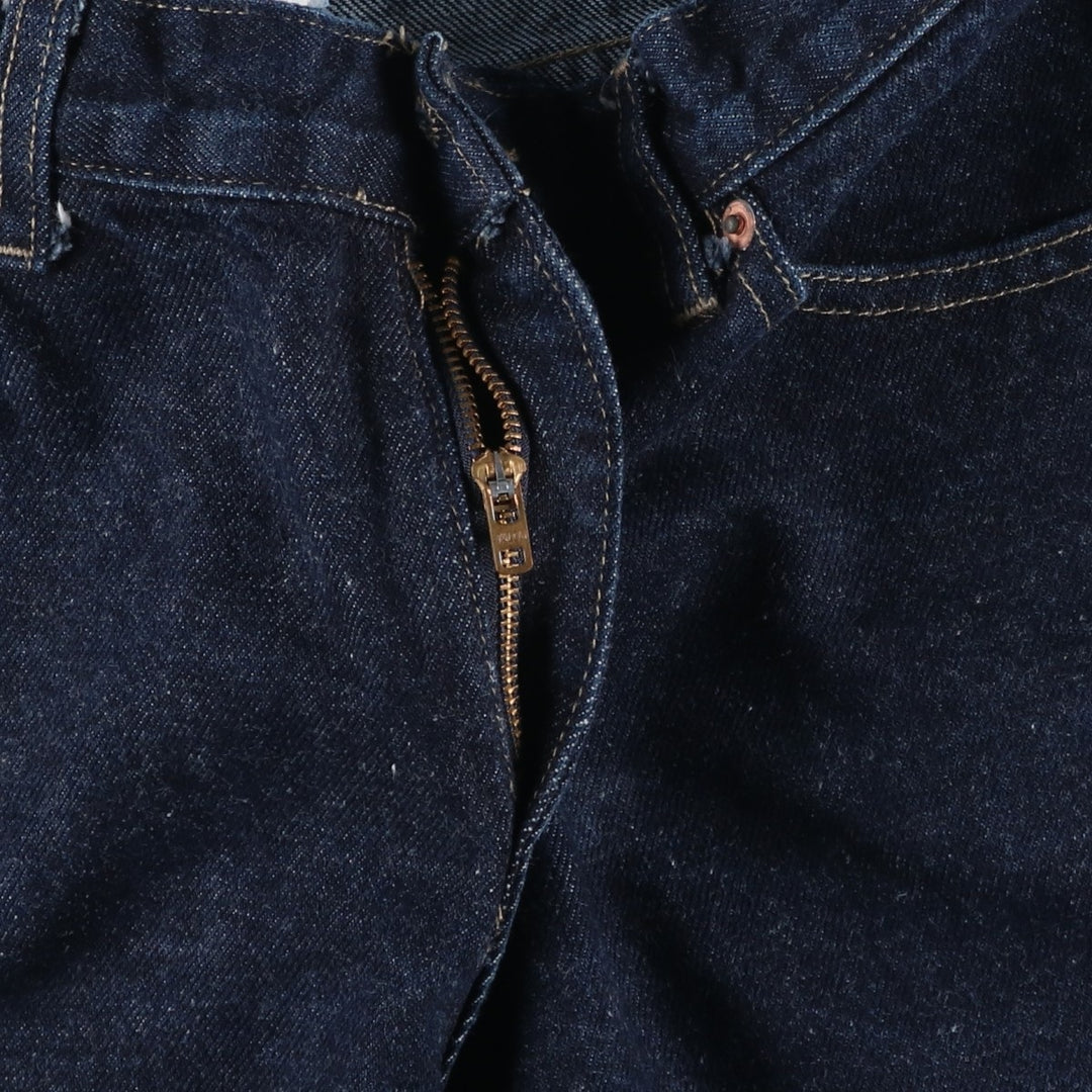 90s-00'S TRUST ME Dark Indigo Bootcut Denim Pants, Made in USA, Women's XL (W32 equivalent), Vintage cotton navy blue type Vintage Second Hand