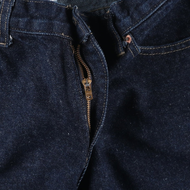 90s-00'S TRUST ME Dark Indigo Bootcut Denim Pants, Made in USA, Women's XL (W32 equivalent), Vintage cotton navy blue type Vintage Second Hand