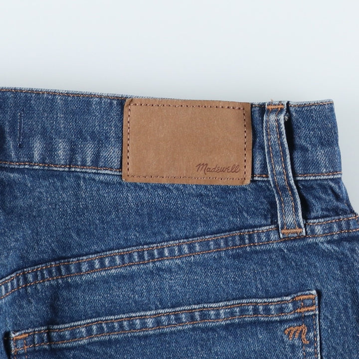 Madewell Straight Denim Pants, Women's Size L (equivalent to W30) unclear blue type Vintage Second Hand