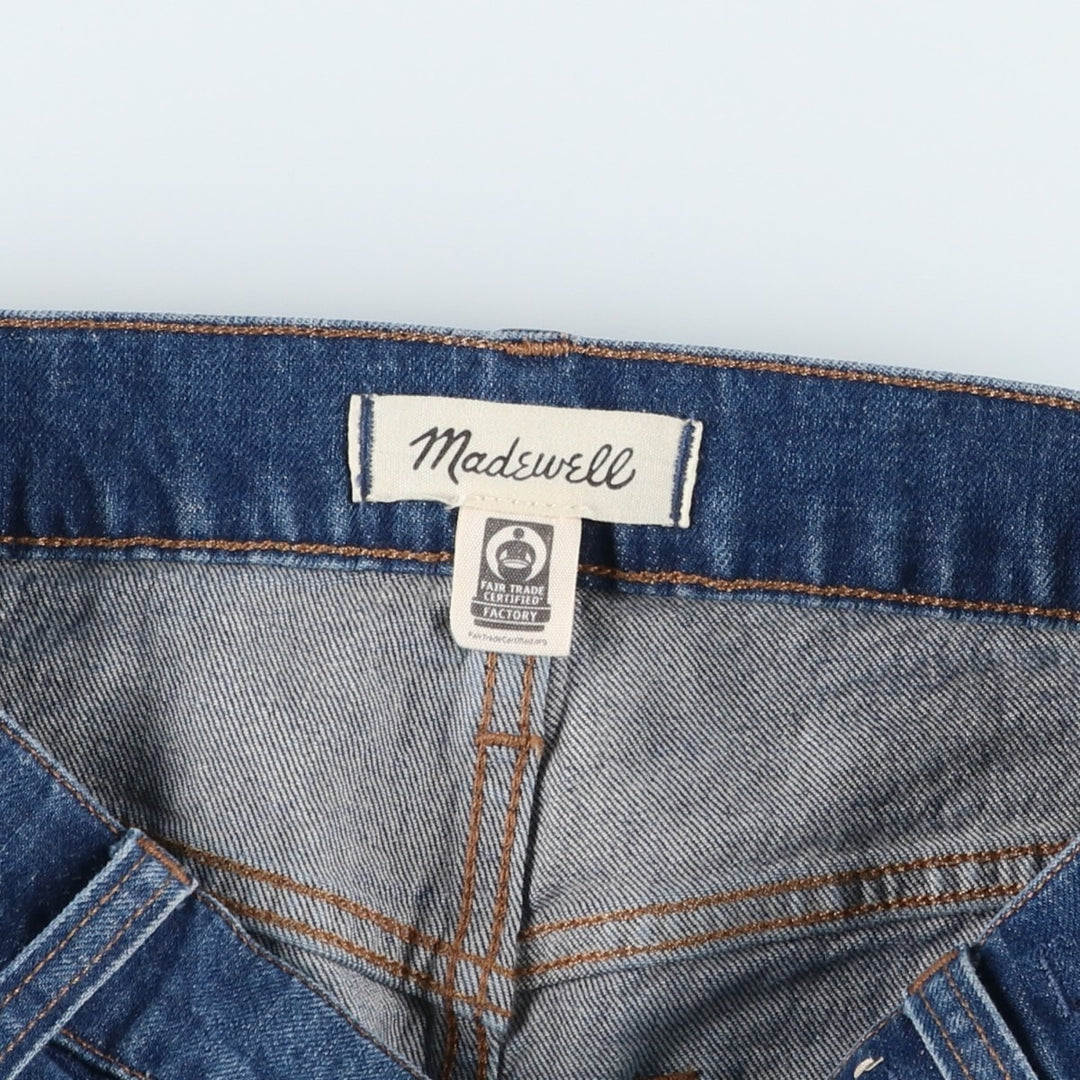 Madewell Straight Denim Pants, Women's Size L (equivalent to W30) unclear blue type Vintage Second Hand