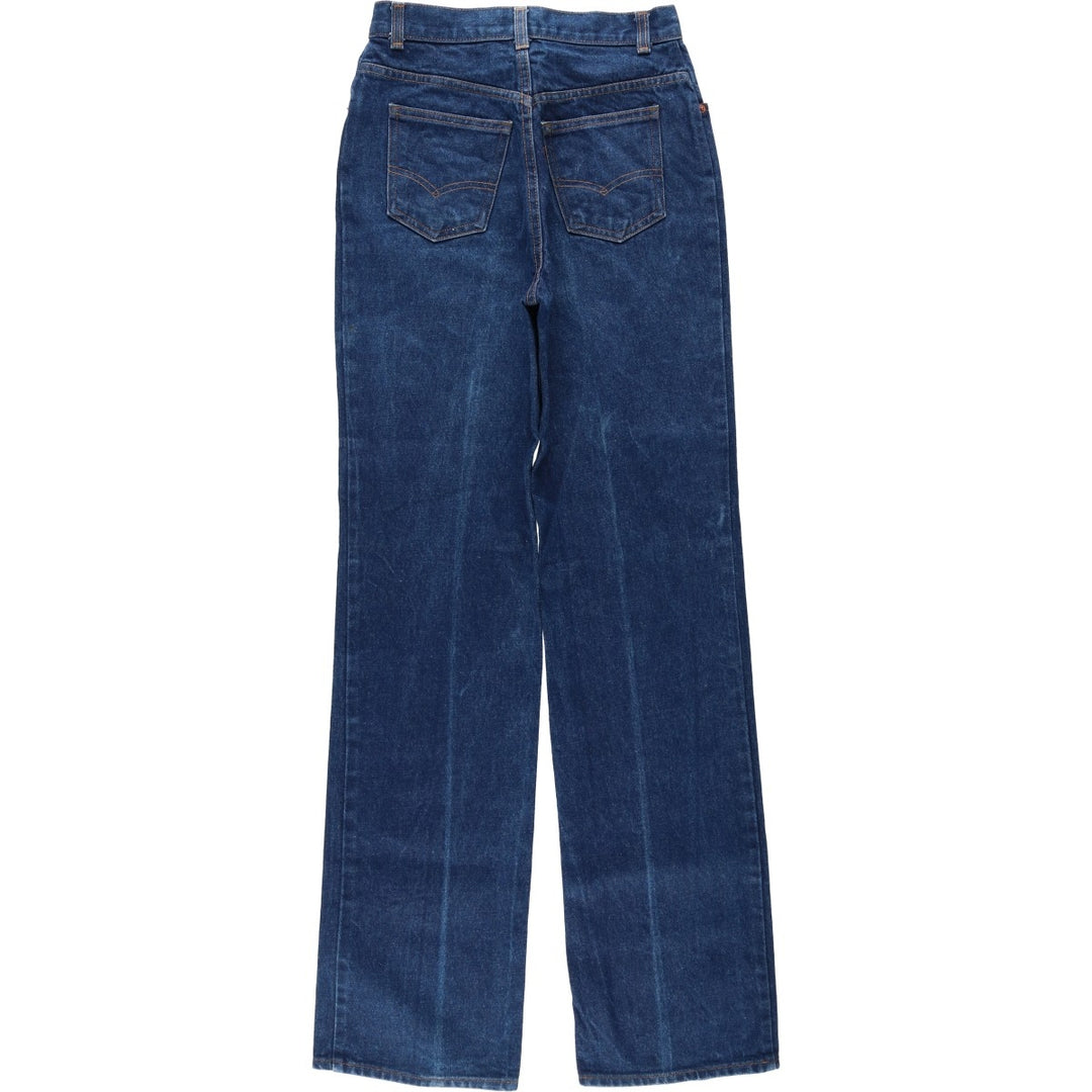 1980'S Levi's 26048-0214 Orange Tab Straight Denim Pants, Women's Size L (equivalent to W27), Vintage unclear blue type Vintage Second Hand