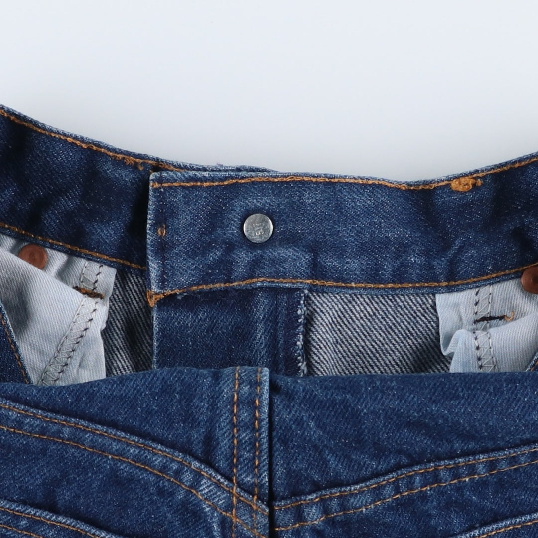 1980'S Levi's 26048-0214 Orange Tab Straight Denim Pants, Women's Size L (equivalent to W27), Vintage unclear blue type Vintage Second Hand