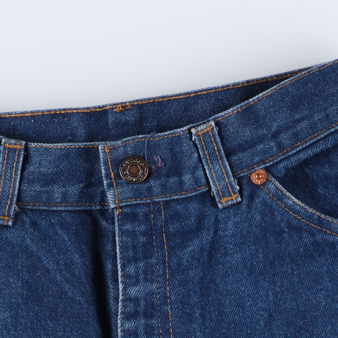 1980'S Levi's 26048-0214 Orange Tab Straight Denim Pants, Women's Size L (equivalent to W27), Vintage unclear blue type Vintage Second Hand