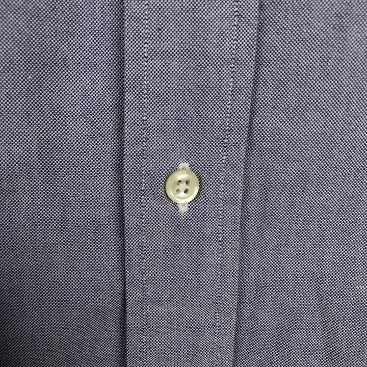 Ralph Lauren long sleeve button down shirt, men's size M cotton blue type Vintage Second Hand