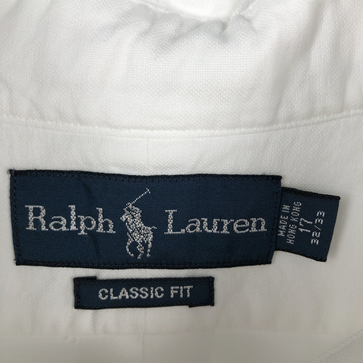 Ralph Lauren Classic Fit Long Sleeve Button Down Shirt Men's XL cotton white type Vintage Second Hand