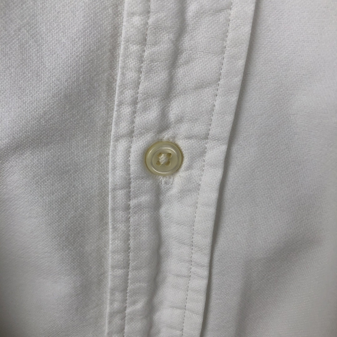 Ralph Lauren CUSTOM FIT long sleeve button down shirt, men's size M cotton white type Vintage Second Hand