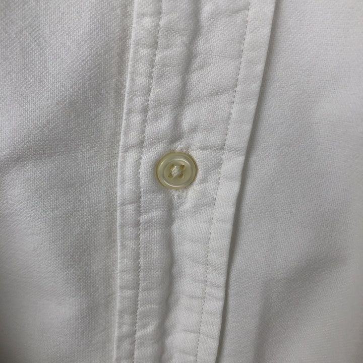 Ralph Lauren CUSTOM FIT long sleeve button down shirt, men's size M cotton white type Vintage Second Hand