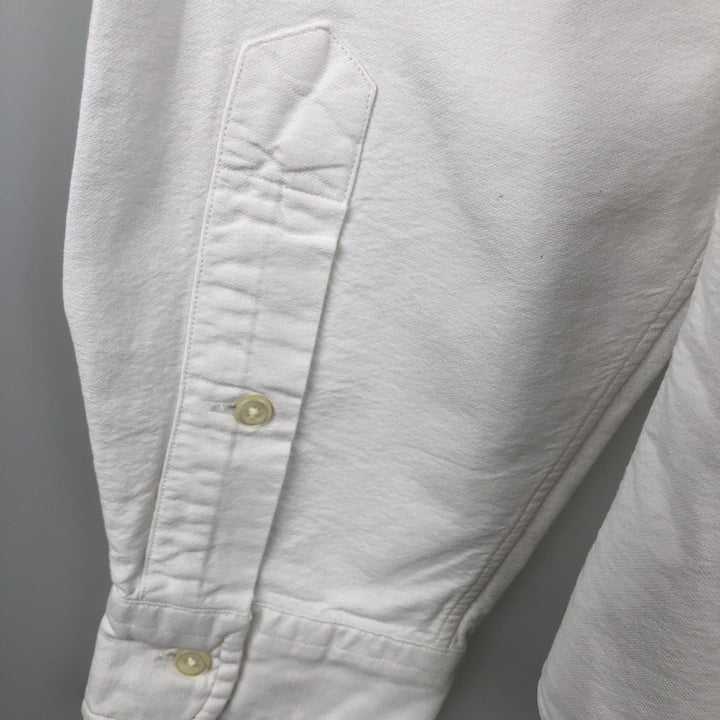 Ralph Lauren CUSTOM FIT long sleeve button down shirt, men's size M cotton white type Vintage Second Hand