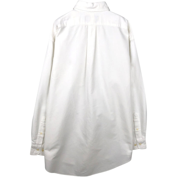 Ralph Lauren long sleeve button down shirt, men's size L cotton white type Vintage Second Hand