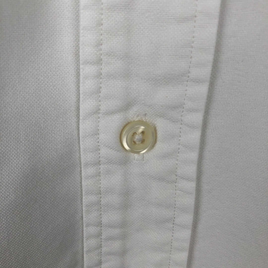 Ralph Lauren long sleeve button down shirt, men's size L cotton white type Vintage Second Hand
