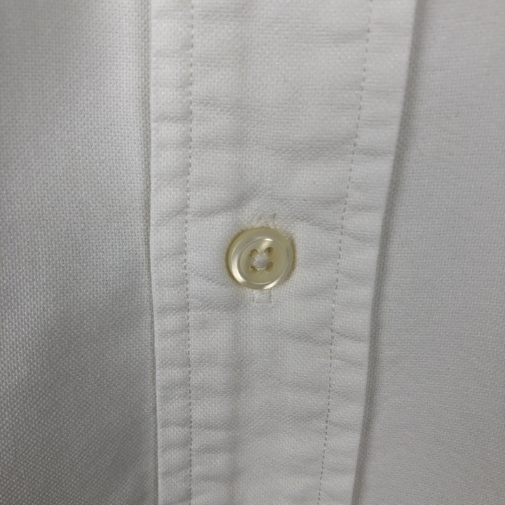 Ralph Lauren long sleeve button down shirt, men's size L cotton white type Vintage Second Hand