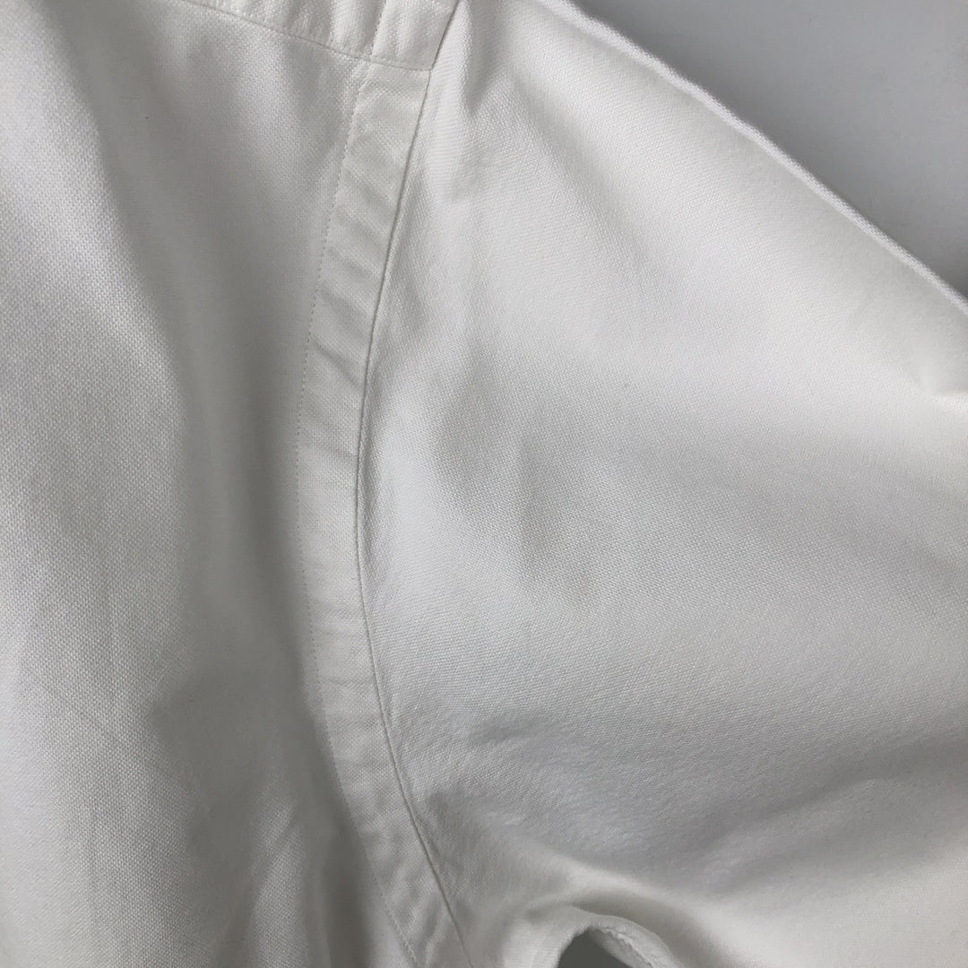 Ralph Lauren long sleeve button down shirt, men's size L cotton white type Vintage Second Hand