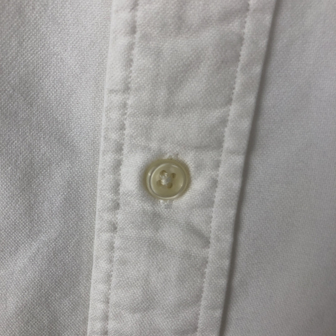 Ralph Lauren CUSTOM FIT long sleeve button down shirt, men's size L cotton white type Vintage Second Hand