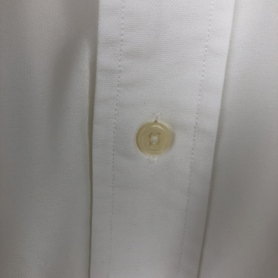 Ralph Lauren YARMOUTH long sleeve button down shirt, men's size M cotton white type Vintage Second Hand
