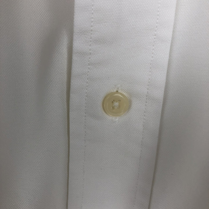 Ralph Lauren YARMOUTH long sleeve button down shirt, men's size M cotton white type Vintage Second Hand