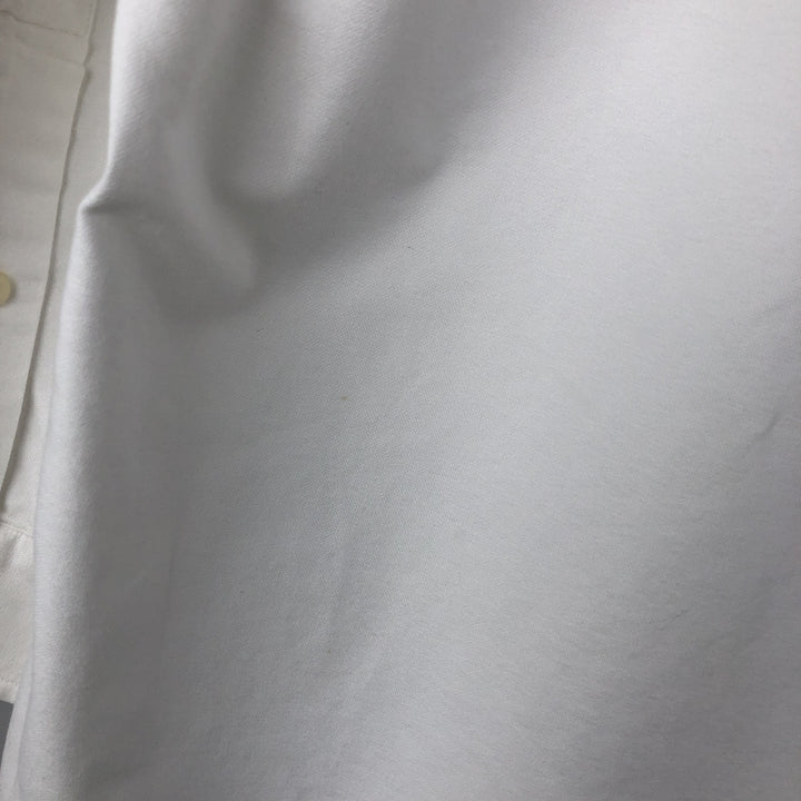 Ralph Lauren YARMOUTH long sleeve button down shirt, men's size M cotton white type Vintage Second Hand