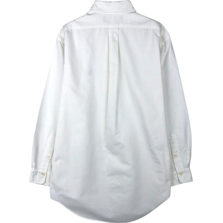 Ralph Lauren long sleeve button down shirt, men's size M cotton white type Vintage Second Hand