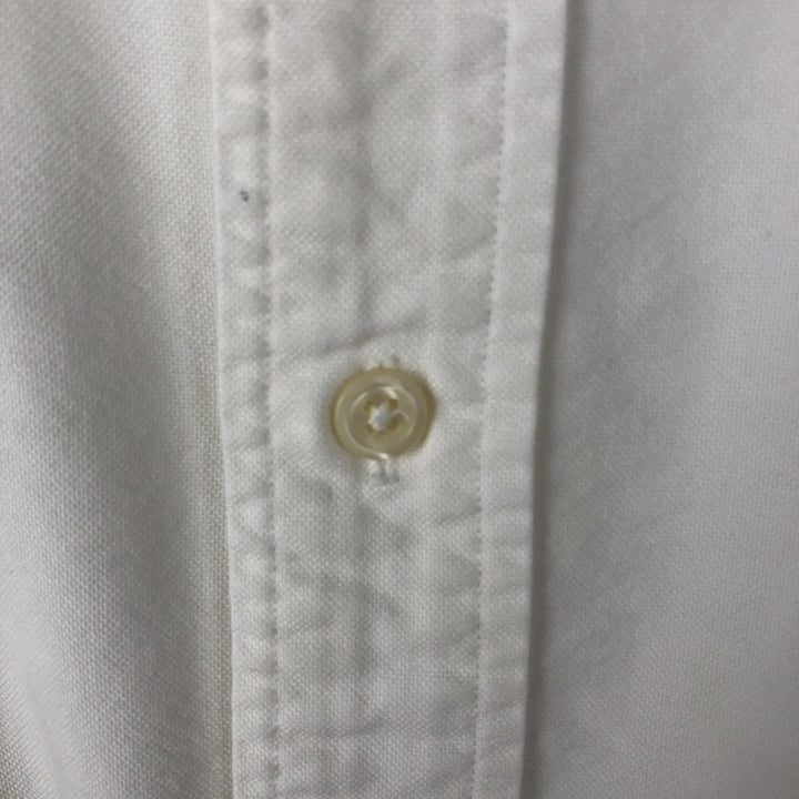 Ralph Lauren long sleeve button down shirt, men's size M cotton white type Vintage Second Hand
