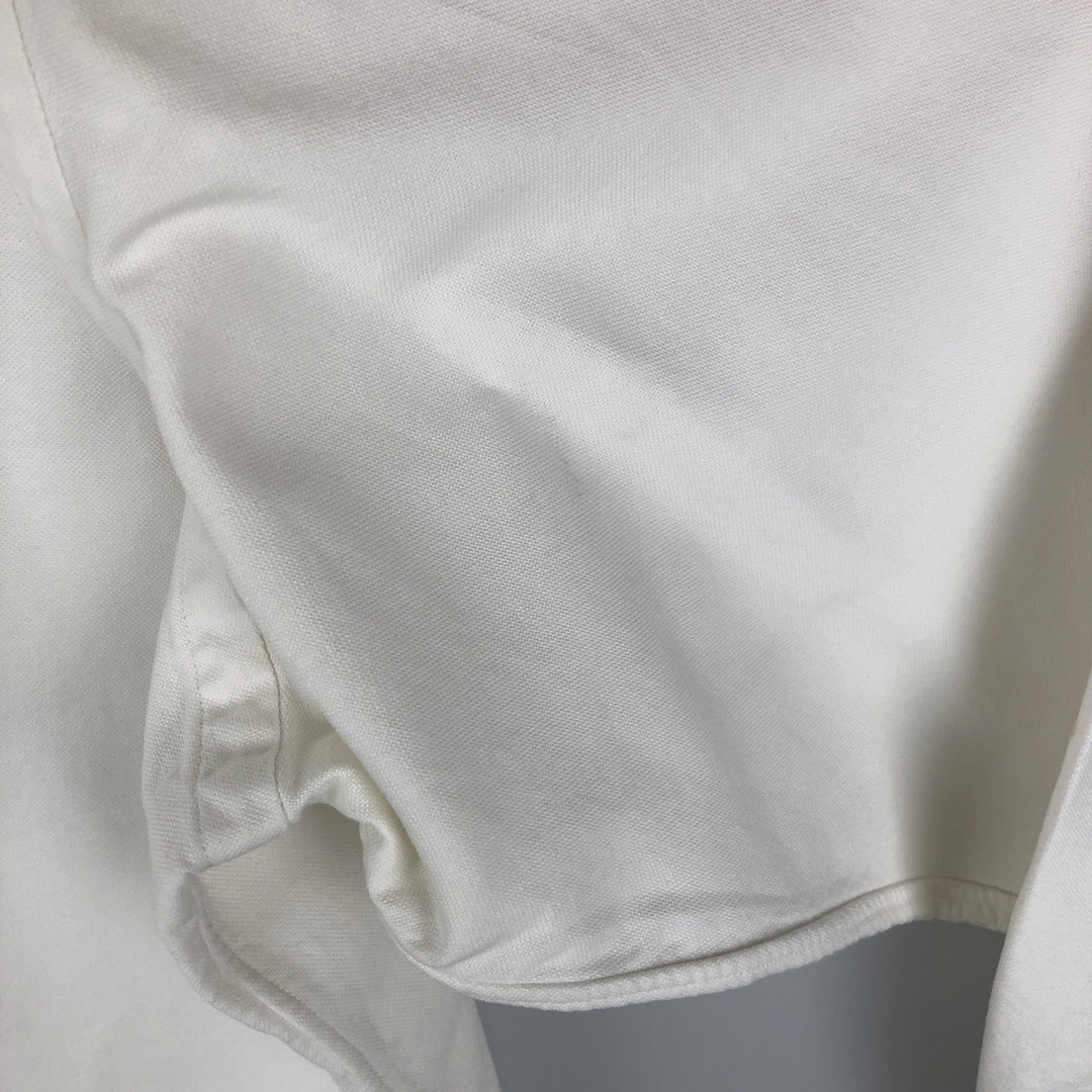 Ralph Lauren long sleeve button down shirt, men's size M cotton white type Vintage Second Hand