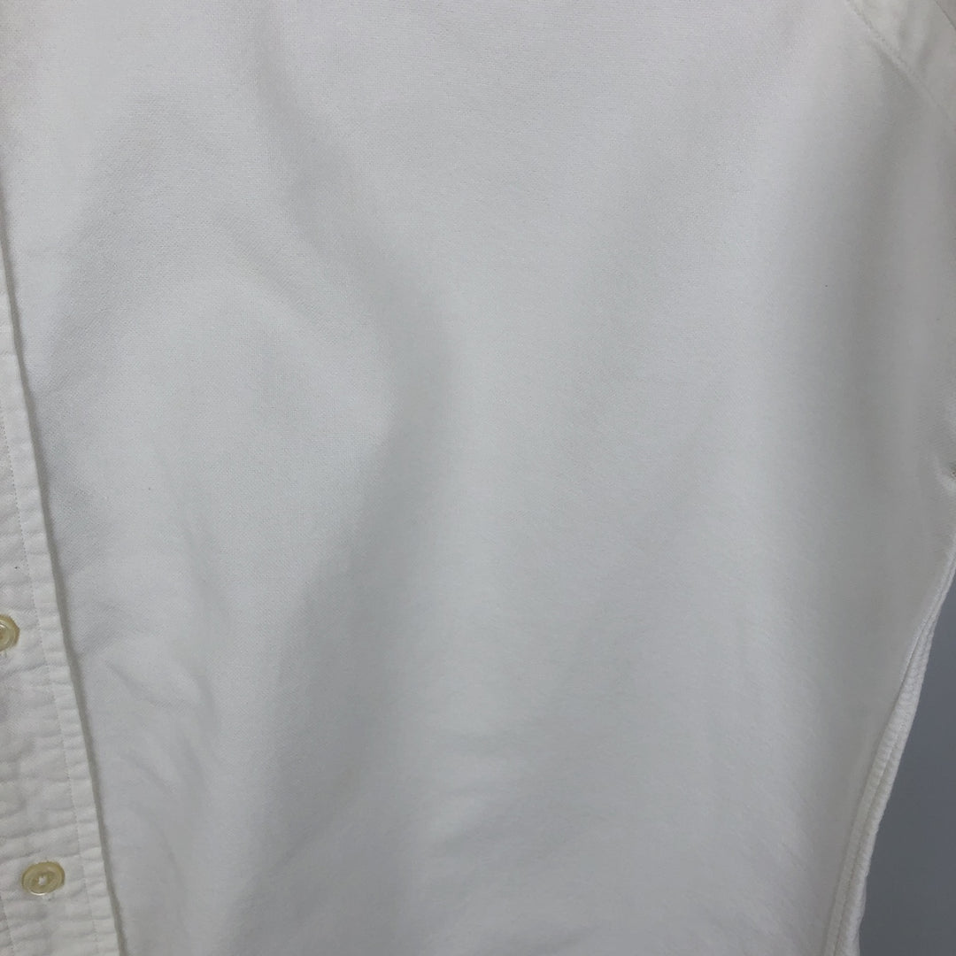 Ralph Lauren long sleeve button down shirt, men's size M cotton white type Vintage Second Hand
