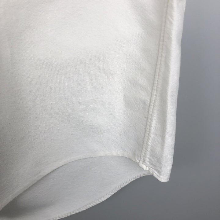 Ralph Lauren long sleeve button down shirt, men's size M cotton white type Vintage Second Hand