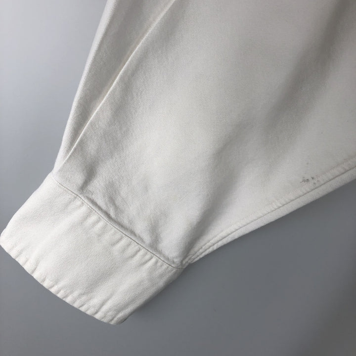 Ralph Lauren long sleeve button down shirt, men's size M cotton white type Vintage Second Hand