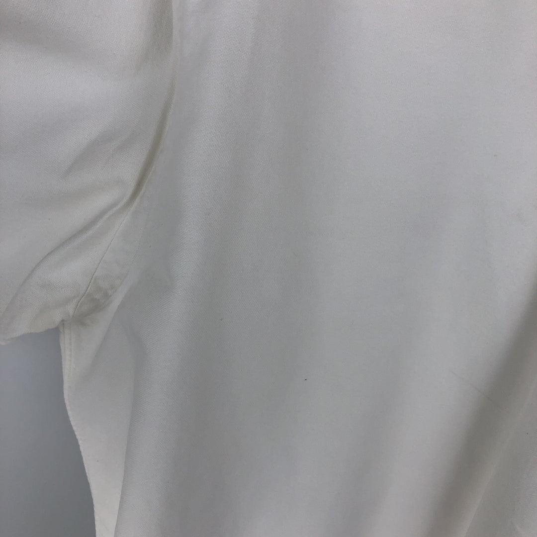 Ralph Lauren long sleeve button down shirt, men's size M cotton white type Vintage Second Hand