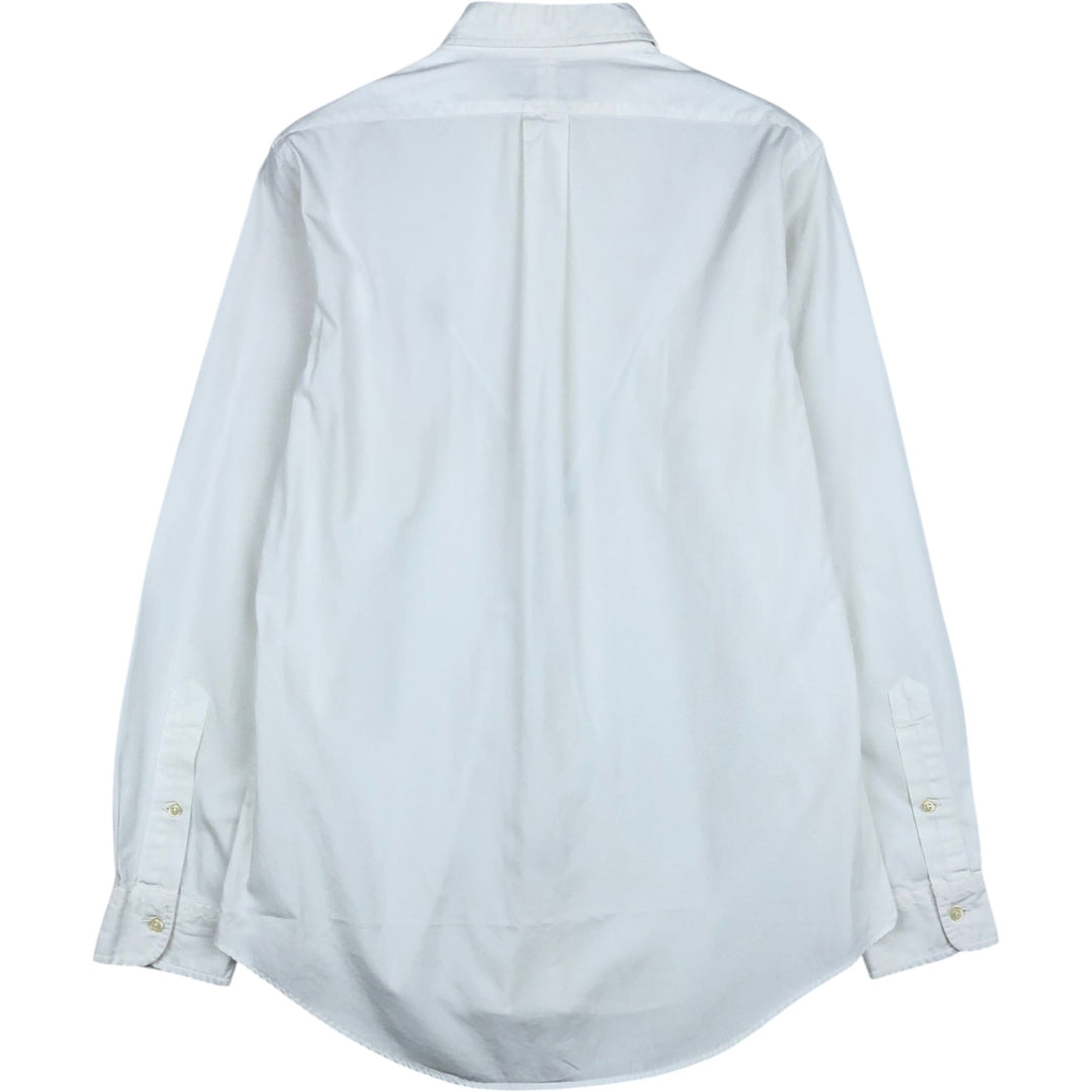 Ralph Lauren CUSTOM FIT long sleeve button down shirt, men's size M cotton white type Vintage Second Hand